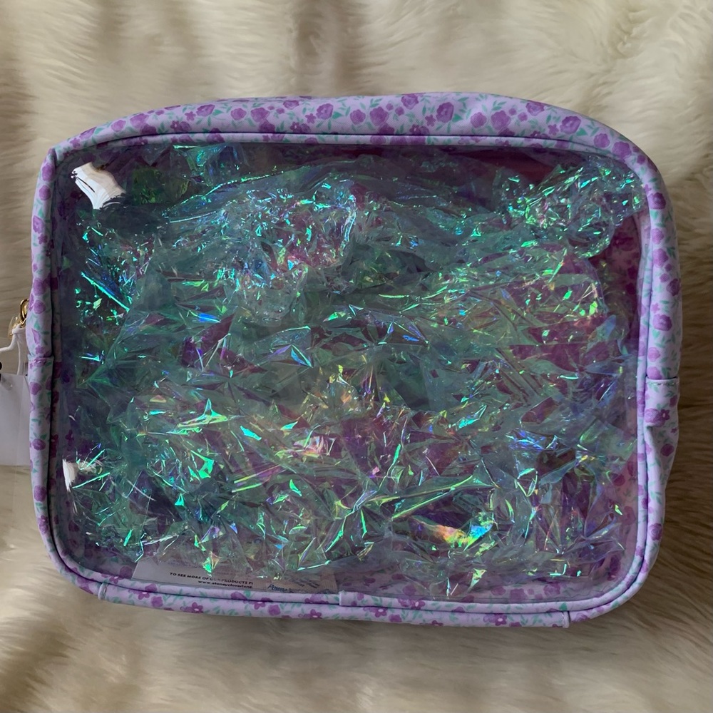 Stoney Clover Lane Hello Spring Clear Front Large Pouch in Wildflower